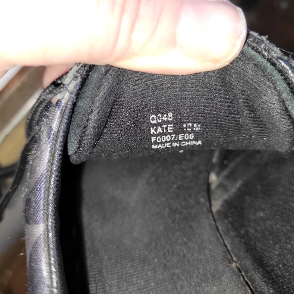 Coach Kate sneaker black suede size 10m - Picture 6 of 10